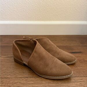 Indigo Tan Suede Loafers for Women
